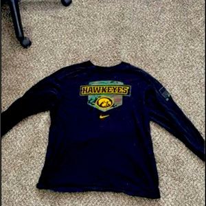Long sleeve Iowa Hawkeyes camo shirt